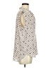 Ann Taylor LOFT Outlet 100% Polyester Polka Dots Ivory Sleeveless Blouse Size M - photo 4
