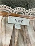 VOY 100% Polyester Brown Short Sleeve Blouse Size L - photo 7