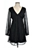 Old Navy Polka Dots Black Cocktail Dress Size L - photo 1