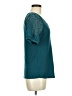 Merokeety 100% Polyester Teal Short Sleeve Top Size M - photo 4