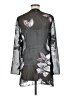 Alex Evenings 100% Silk Gray Black Kimono Size 8 - photo 2