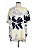 14th & Union 100% Polyester Floral Ivory Short Sleeve Blouse Size L - photo 1