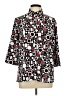 Allison Daley Print Black 3/4 Sleeve Blouse Size 12 - photo 1