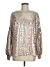 Adrienne Metallic Silver Pullover Sweater Size M - photo 1