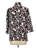 Allison Daley Print Black 3/4 Sleeve Blouse Size 12 - photo 2