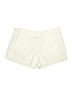 French Connection 100% Cotton Chevron-herringbone Ivory Shorts Size 10 - photo 1