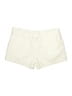 French Connection 100% Cotton Chevron-herringbone Ivory Shorts Size 10 - photo 2