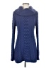 Analili Blue Turtleneck Sweater Size S - photo 1