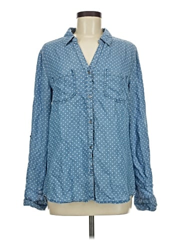 Tinsel Long Sleeve Button-Down Shirt (view 1)