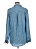 Tinsel 100% Lyocell Polka Dots Blue Long Sleeve Button-Down Shirt Size M - photo 2