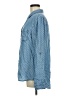 Tinsel 100% Lyocell Polka Dots Blue Long Sleeve Button-Down Shirt Size M - photo 5