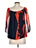 Vince Camuto 100% Polyester Blue 3/4 Sleeve Blouse Size S - photo 2