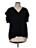Rails Black Short Sleeve Blouse Size L - photo 1