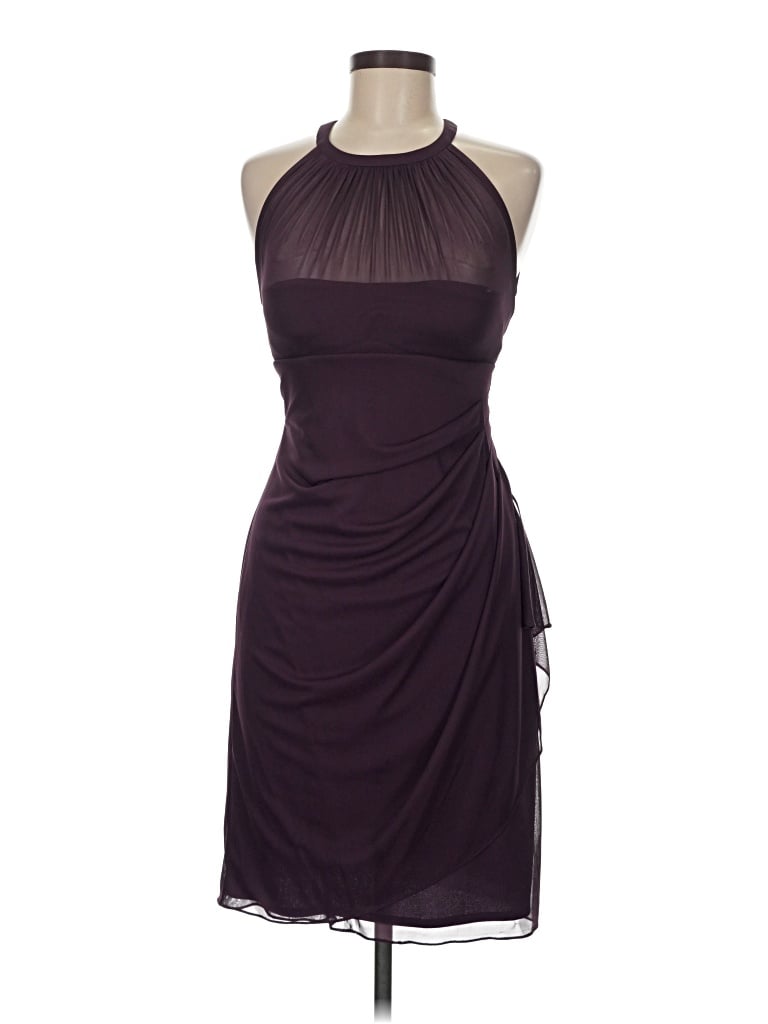 Pre-owned David's Bridal Cocktail Dress In Burgundy