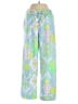 Dudley Stephens Print Blue Casual Pants Size S - photo 1
