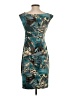 Connected Apparel Print Teal Cocktail Dress Size 4 (petite) - photo 2