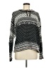 L.L.Bean 100% Cotton Paisley Black Pullover Sweater Size M - photo 1