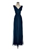Dessy Collection 100% Polyester Blue Cocktail Dress Size 0 - photo 1