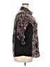 Cure 100% Polyester Paisley Black 3/4 Sleeve Blouse Size 2X - photo 4