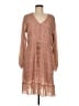 Mikarose 100% Polyester Brown Casual Dress Size M - photo 1