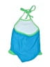 Mini Scraps Color Block Blue One Piece Swimsuit 9-12 MO / 12 MO - photo 2