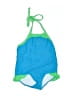 Mini Scraps Color Block Blue One Piece Swimsuit 9-12 MO / 12 MO - photo 1