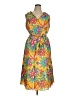 Talbots Tropical Yellow Cocktail Dress Size 16 - photo 1