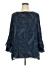 Chaps 100% Polyester Blue 3/4 Sleeve Blouse Size 2X - photo 1