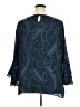 Chaps 100% Polyester Blue 3/4 Sleeve Blouse Size 2X - photo 2