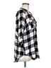 Torrid Plaid Gray 3/4 Sleeve Button-Down Shirt Size Med Plus (00) - photo 4