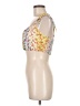Blue Blush 100% Polyester Yellow Sleeveless Blouse Size M - photo 5