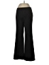 Ecru Solid Black Dress Pants Size 8 - photo 1