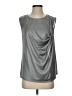 H By Halston Silver Sleeveless T-Shirt Size S - photo 1