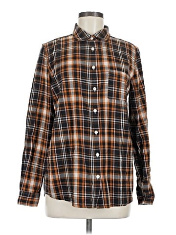 Garnet Hill Long Sleeve Button-Down Shirt (view 1)