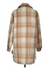 Sebby Plaid Tan Coat Size S - photo 2