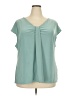 Dana Buchman Teal Short Sleeve Blouse Size 3X - photo 1
