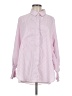 Assorted Brands 100% Polyester Stripes Pink Long Sleeve Blouse Size M - photo 1