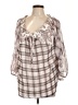 Ann Taylor LOFT 100% Polyester Silver 3/4 Sleeve Blouse Size L - photo 1