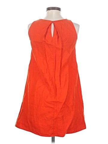 Madewell Mini Shift Dress in Linen (view 2)