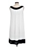 Connected Apparel 100% Polyester Graphic White Casual Dress Size 12 - photo 2