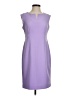 Kasper Solid Purple Cocktail Dress Size 4 (petite) - photo 1