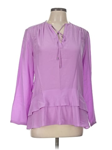 Magaschoni 3/4 Sleeve Silk Top (view 1)