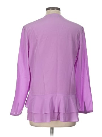 Magaschoni 3/4 Sleeve Silk Top (view 2)
