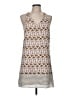 Alysi 100% Silk Print Gray Casual Dress Size 6 - photo 1