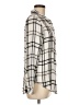 DAILYLOOK 100% Rayon Plaid Ivory Long Sleeve Blouse Size M - photo 4