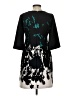 New Directions Graphic Black Cocktail Dress Size 4 (petite) - photo 2