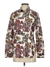 Talbots 100% Cotton Paisley Ivory Long Sleeve Button-Down Shirt Size S - photo 1