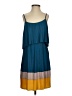 C. Luce Color Block Teal Cocktail Dress Size S - photo 1