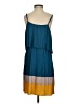 C. Luce Color Block Teal Cocktail Dress Size S - photo 2