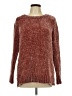 Orvis 100% Polyester Metallic Burgundy Pullover Sweater Size L - photo 1